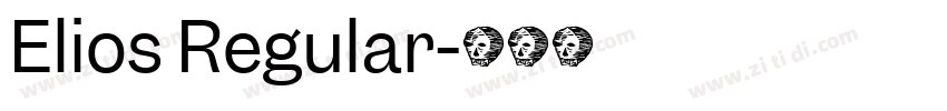 Elios Regular字体转换